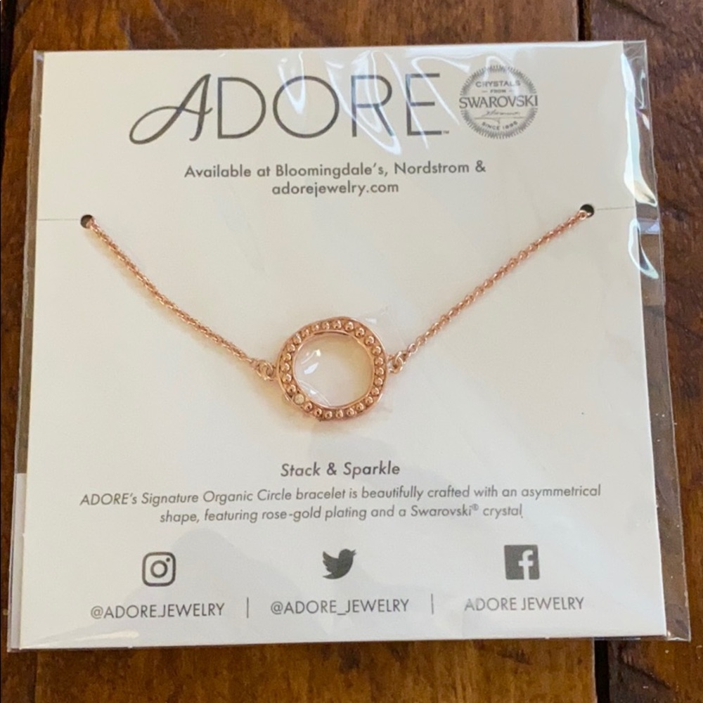 Adore Jewlery Circle Bracelet Rose Gold